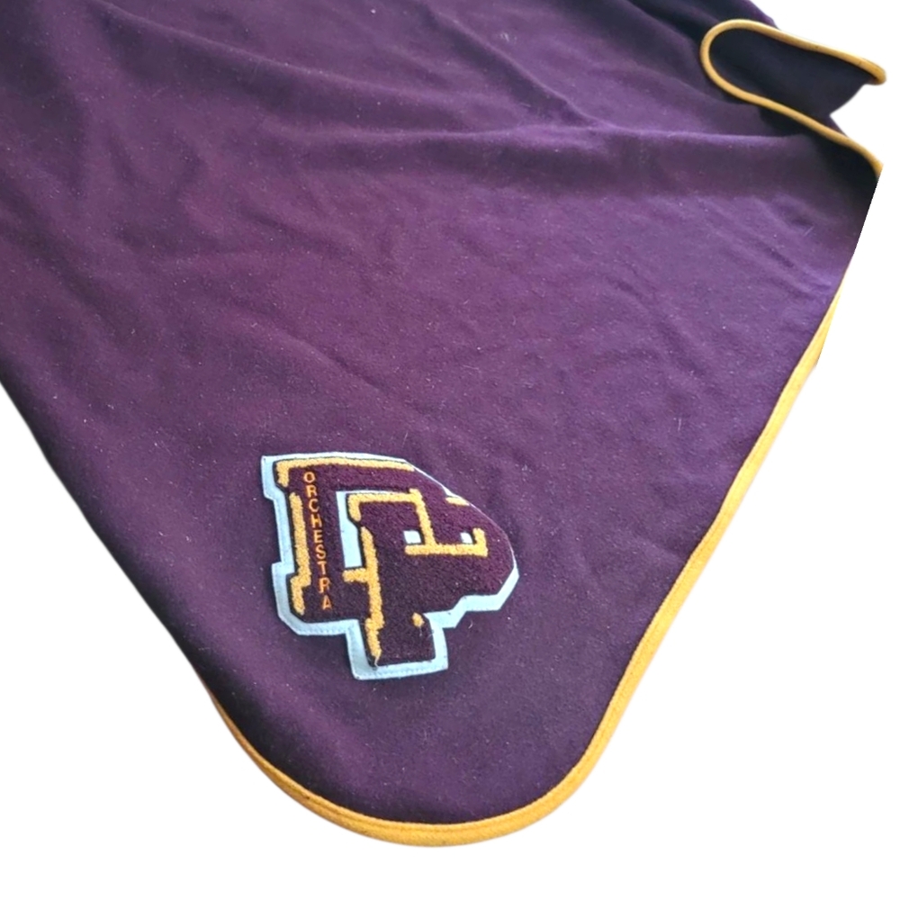 Vintage High School Letterman Blanket Deer Park Texas Orchestra Patch